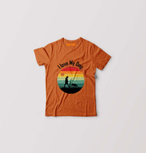 Load image into Gallery viewer, Love Dog Kids T-Shirt for Boy/Girl-Orange-Ektarfa.online