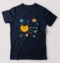 Load image into Gallery viewer, Solar System T-Shirt for Men-Navy Blue-Ektarfa.online