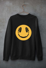 Load image into Gallery viewer, Emoji Headphone Music Unisex Sweatshirt for Men/Women-Black-Ektarfa.online