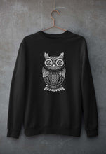 Load image into Gallery viewer, Owl Unisex Sweatshirt for Men/Women-Black-Ektarfa.online