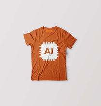 Load image into Gallery viewer, Artificial intelligence (AI) Kids T-Shirt for Boy/Girl-Orange-Ektarfa.online