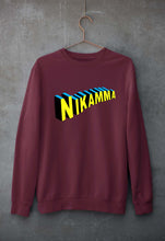 Load image into Gallery viewer, Nikamma Unisex Sweatshirt for Men/Women-Maroon-Ektarfa.online