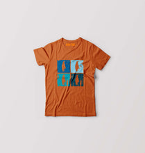 Load image into Gallery viewer, Penguins Kids T-Shirt for Boy/Girl-Orange-Ektarfa.online