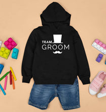 Load image into Gallery viewer, Team Groom Kids Hoodie for Boy/Girl-Black-Ektarfa.online