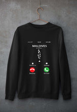Load image into Gallery viewer, Maldives Calling Unisex Sweatshirt for Men/Women-Black-Ektarfa.online