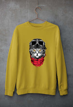 Load image into Gallery viewer, Cat Unisex Sweatshirt for Men/Women-Mustard Yellow-Ektarfa.online