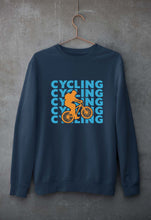 Load image into Gallery viewer, Cycling Unisex Sweatshirt for Men/Women-Navy Blue-Ektarfa.online