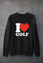 Load image into Gallery viewer, I Love Golf Unisex Sweatshirt for Men/Women-Black-Ektarfa.online