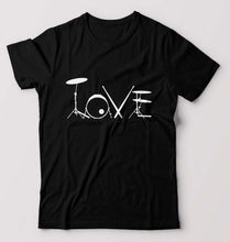 Load image into Gallery viewer, Love Drum T-Shirt for Men-Black-Ektarfa.online