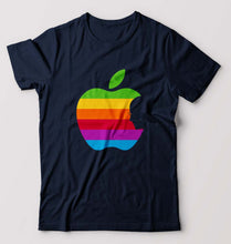 Load image into Gallery viewer, Steve Jobs Apple T-Shirt for Men-Navy Blue-Ektarfa.online