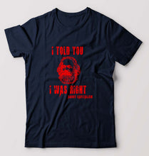 Load image into Gallery viewer, Karl Marx T-Shirt for Men-Navy Blue-Ektarfa.online