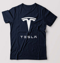 Load image into Gallery viewer, Tesla T-Shirt for Men-Navy Blue-Ektarfa.online