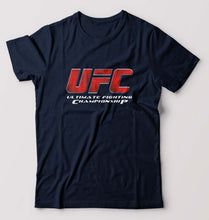 Load image into Gallery viewer, UFC T-Shirt for Men-Navy Blue-Ektarfa.online