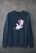 Load image into Gallery viewer, Poker Unisex Sweatshirt for Men/Women-Navy Blue-Ektarfa.online