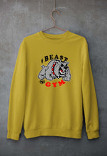 Load image into Gallery viewer, Beast Gym Unisex Sweatshirt for Men/Women-Mustard Yellow-Ektarfa.online