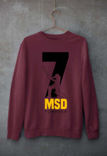 Load image into Gallery viewer, MS Dhoni (MSD) Unisex Sweatshirt for Men/Women-Maroon-Ektarfa.online
