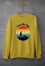 Load image into Gallery viewer, Love Dog Unisex Sweatshirt for Men/Women-Mustard Yellow-Ektarfa.online