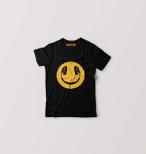 Load image into Gallery viewer, Emoji Headphone Music Kids T-Shirt for Boy/Girl-Black-Ektarfa.online