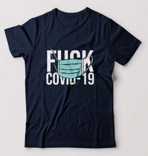 Load image into Gallery viewer, Fuck Covid T-Shirt for Men-Navy Blue-Ektarfa.online