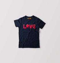 Load image into Gallery viewer, Love Table Tennis (TT) Kids T-Shirt for Boy/Girl-Navy Blue-Ektarfa.online