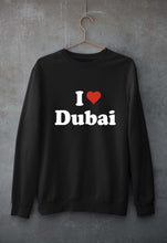 Load image into Gallery viewer, I Love Dubai Unisex Sweatshirt for Men/Women-Black-Ektarfa.online
