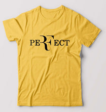 Load image into Gallery viewer, Roger Federer Perfect T-Shirt for Men-Golden yellow-Ektarfa.online