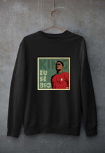 Load image into Gallery viewer, Eusébio Unisex Sweatshirt for Men/Women-Black-Ektarfa.online