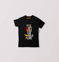 Load image into Gallery viewer, You Can't Save The World Alone Justice League Kids T-Shirt for Boy/Girl-Black-Ektarfa.online