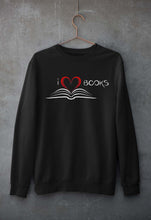 Load image into Gallery viewer, Love Books Unisex Sweatshirt for Men/Women-Black-Ektarfa.online