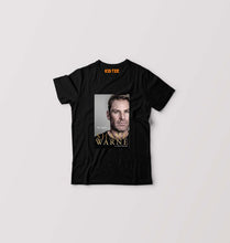 Load image into Gallery viewer, Shane Warne Kids T-Shirt for Boy/Girl-Black-Ektarfa.online