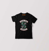 Load image into Gallery viewer, south side serpents riverdale Kids T-Shirt for Boy/Girl-Black-Ektarfa.online