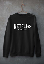 Load image into Gallery viewer, Netflix Weed & Chill Unisex Sweatshirt for Men/Women-Black-Ektarfa.online
