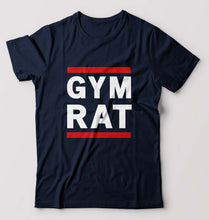 Load image into Gallery viewer, Gym Rat T-Shirt for Men-Navy Blue-Ektarfa.online