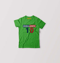 Load image into Gallery viewer, Ronaldinho Kids T-Shirt for Boy/Girl-Flag Green-Ektarfa.online