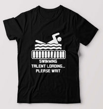 Load image into Gallery viewer, Swimming T-Shirt for Men-Black-Ektarfa.online
