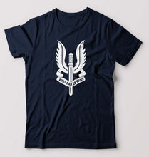 Load image into Gallery viewer, Who Dares Wins Balidaan Army T-Shirt for Men-Navy Blue-Ektarfa.online