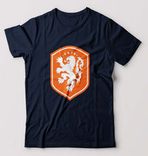 Load image into Gallery viewer, Netherlands Football T-Shirt for Men-Navy Blue-Ektarfa.online