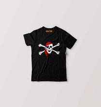 Load image into Gallery viewer, Pirate Skull Kids T-Shirt for Boy/Girl-Black-Ektarfa.online