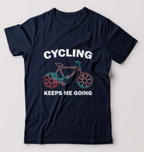 Load image into Gallery viewer, Cycling T-Shirt for Men-Navy Blue-Ektarfa.online