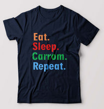 Load image into Gallery viewer, Carrom T-Shirt for Men-Navy Blue-Ektarfa.online
