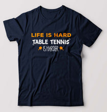 Load image into Gallery viewer, Table Tennis (TT) T-Shirt for Men-Navy Blue-Ektarfa.online