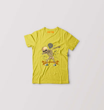 Load image into Gallery viewer, Dab Skull Kids T-Shirt for Boy/Girl-Mustard Yellow-Ektarfa.online