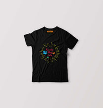 Load image into Gallery viewer, Dog Positive Vibes Kids T-Shirt for Boy/Girl-Black-Ektarfa.online