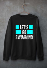 Load image into Gallery viewer, Swimming Unisex Sweatshirt for Men/Women-Black-Ektarfa.online