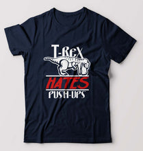 Load image into Gallery viewer, T-Rex Gym Funny T-Shirt for Men-Navy Blue-Ektarfa.online