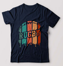 Load image into Gallery viewer, Rugby T-Shirt for Men-Navy Blue-Ektarfa.online