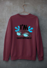 Load image into Gallery viewer, Swimming Unisex Sweatshirt for Men/Women-Maroon-Ektarfa.online