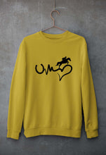 Load image into Gallery viewer, Horse Riding Unisex Sweatshirt for Men/Women-Mustard Yellow-Ektarfa.online