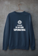 Load image into Gallery viewer, Supernatural Unisex Sweatshirt for Men/Women-Navy Blue-Ektarfa.online