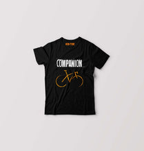 Load image into Gallery viewer, Cycling Companion Kids T-Shirt for Boy/Girl-Black-Ektarfa.online